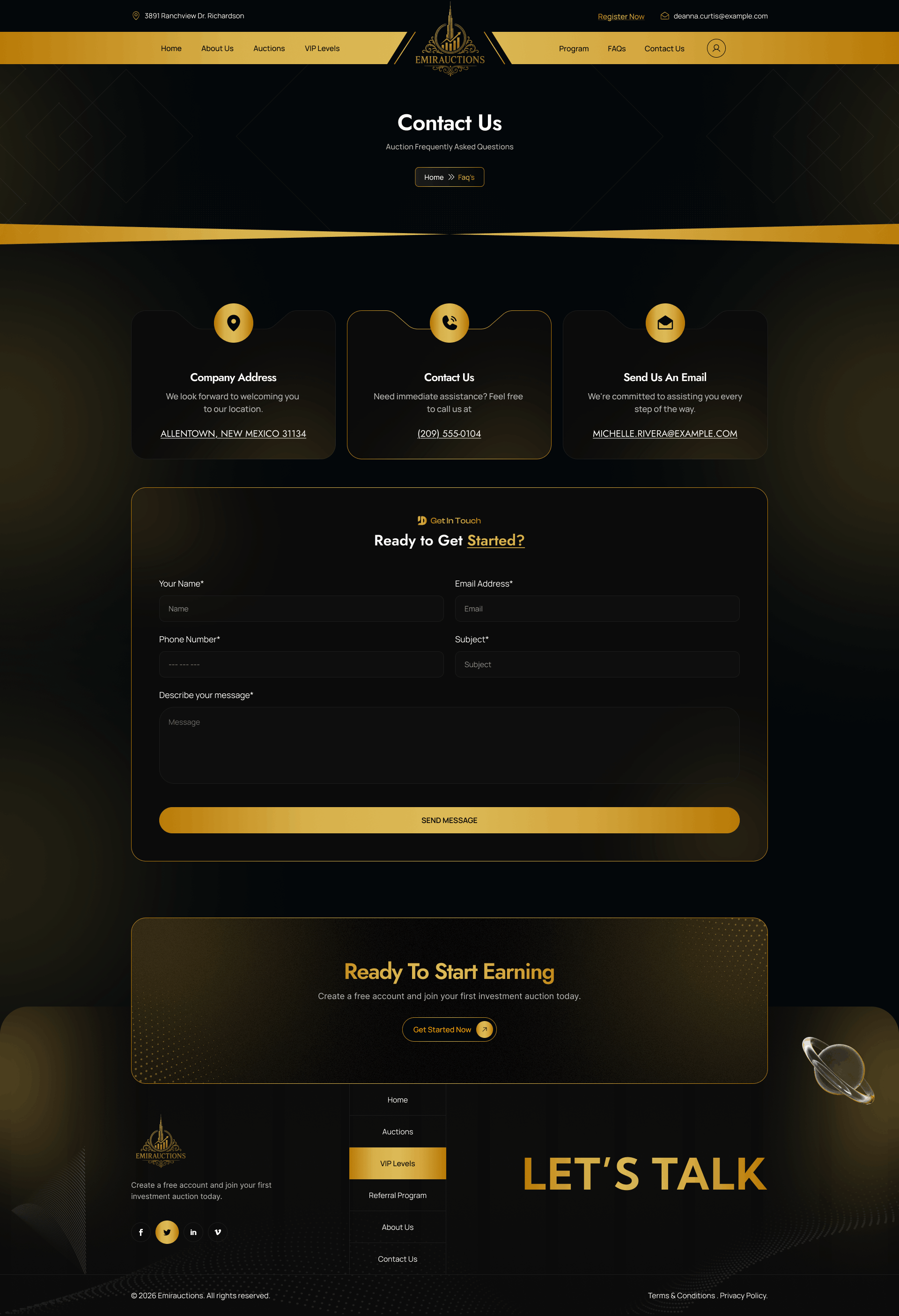 Contact Page