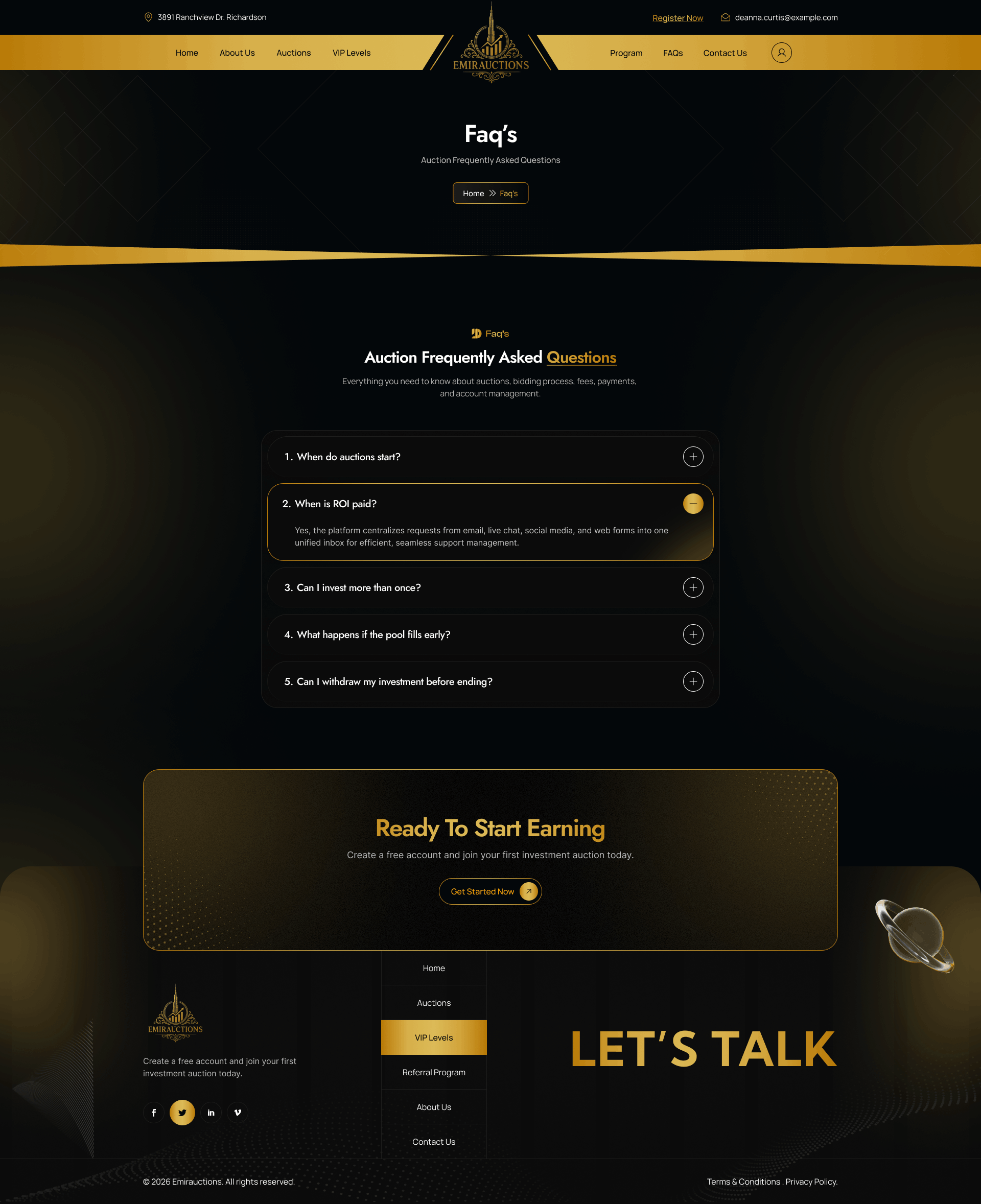 FAQ Page